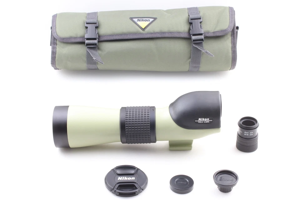 [MINT+++ w/Case] Nikon Field Scope II D=60 P w/Eye Piece 20x 25x From JAPAN - image 3 of 4