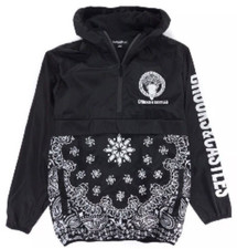 Crooks & Castles Black/White Paisley 1/2 Zip ...