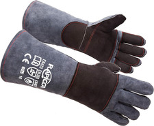 Animal Handling Gloves Bite Resistant Leather for Dogs Cats Reptiles Birds 16IN