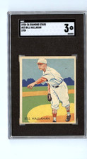 1934-36 Diamond stars Bill Hallahan St. Louis Cardinals #23 🚀😳💥 SGC Graded 3