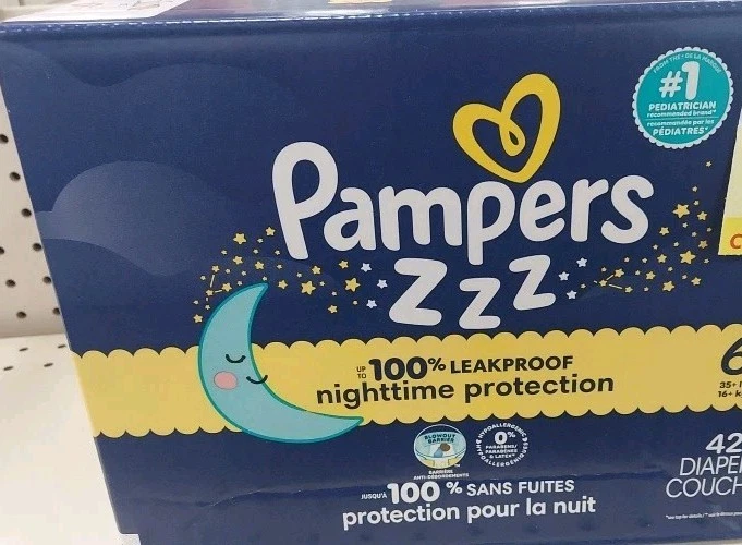 Pampers Swaddlers Overnights Disposable Baby Diapers - Size 6 - 42 Count