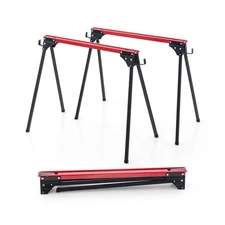 Goplus Saw Horses 2 Pack, 2200 LBS Heavy-Duty Folding Work Horse w/ 2x4 Brack...