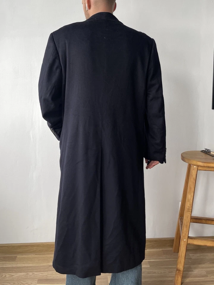 Abrigo Belvest Hombre Lana Azul Marino Talla 52/XL Hecho en Italia Foto 3 de 4