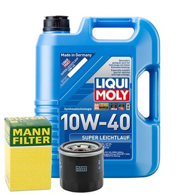 Motoröl 10W40 LIQUI MOLY Super Leichtlauf 5L +MANN Ölfilter