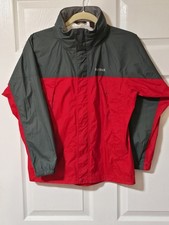 Marmot Kids Youth Large Rain Jacket Parka Red /black Waterproof Hooded Shell