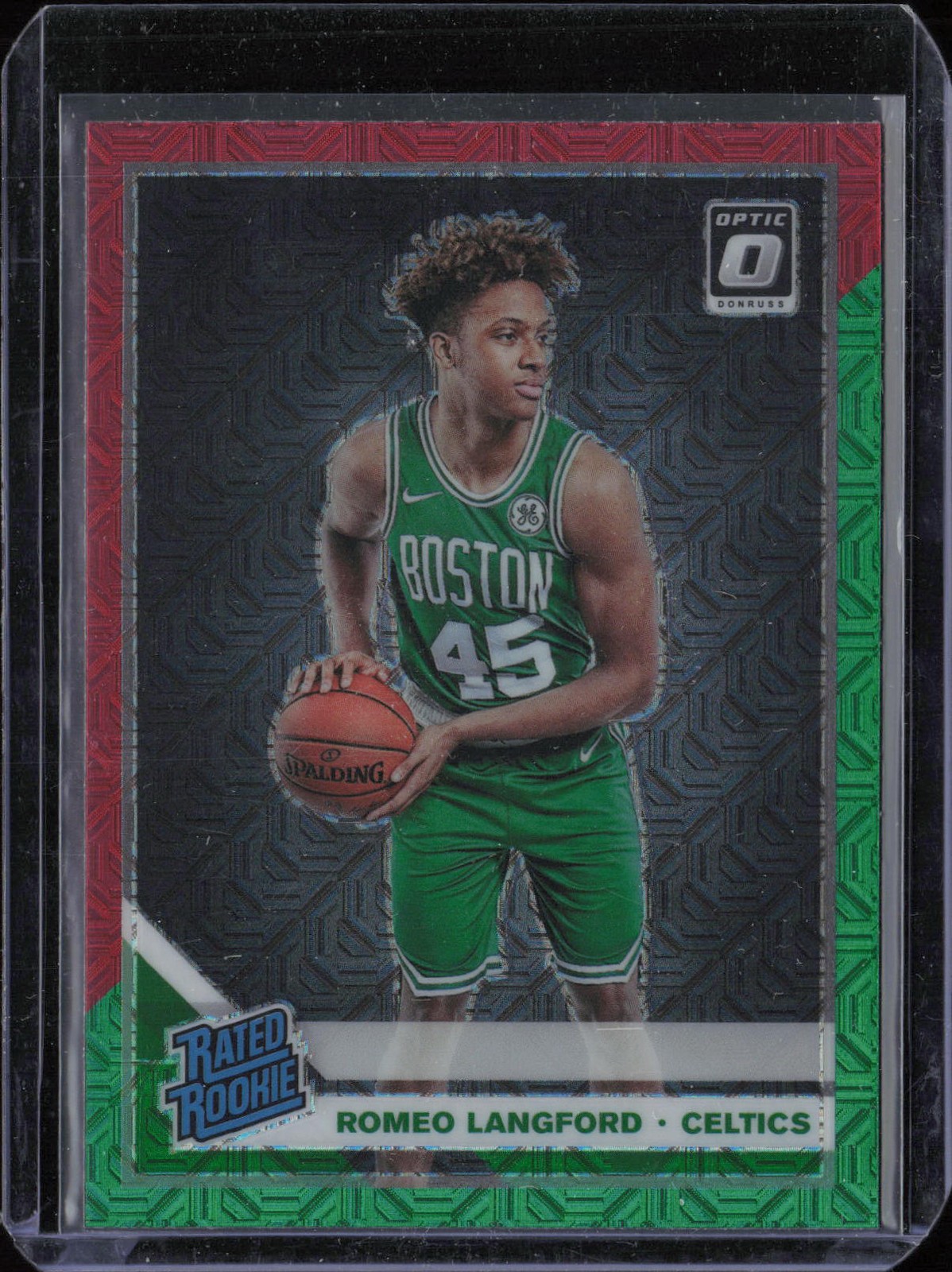 2019-20 Donruss Optic #182 Romeo Langford Choice Red and Green