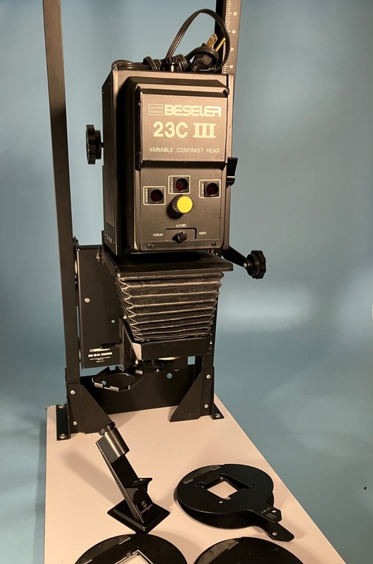 Beseler 23C III Enlarger Variable Contrast Head, XL Chassis El-Nikkor 50mm f2.8