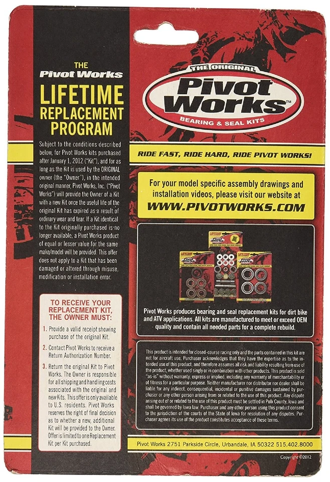 New Pivot Works Wheel Bearing Kit PWRWS-S20-000 For Suzuki GS 1150 ES 83 84 Foto 2 de 2