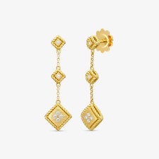 Roberto Coin 18K Yellow Gold Diamond Drop Earrings The Soloist