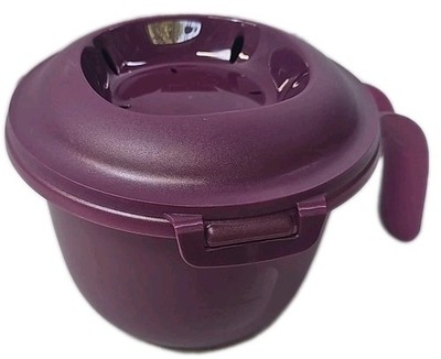 NEW Tupperware 550ml Microwave Rice Maker Cooker Steamer Purple 6972A