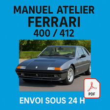 Manuel Atelier Ferrari 400 et 412 1976-1989 Revue Technique Français RTA CD PDF