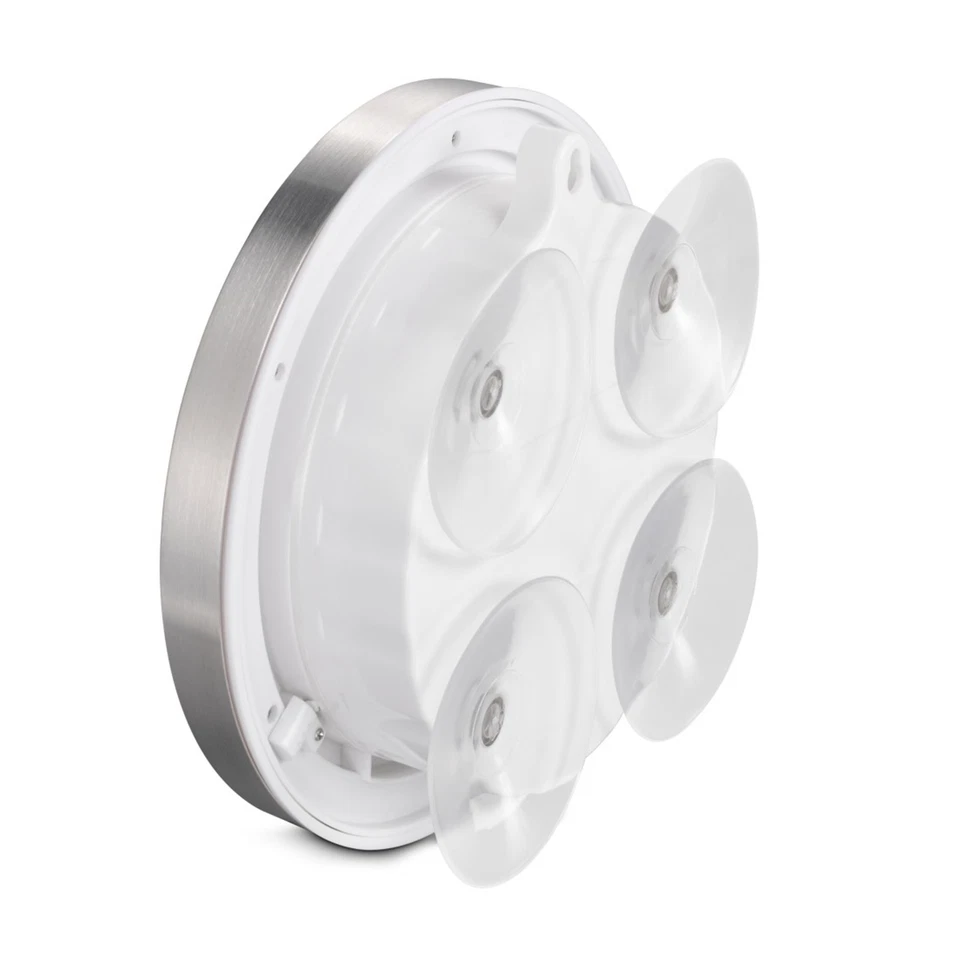 Hama Badezimmeruhr Wanduhr Wand Uhr Bad Saugnäpfe + Thermometer ohne Ticken 17cm - Bild 3 von 4