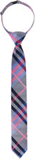 Boys Black Tie Pre-tied Adjustable Kids Solid Color Necktie for Age 8-12 Years w