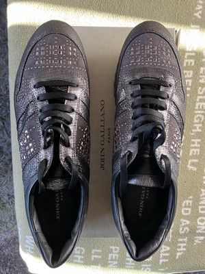 John Galliano Paris Sneaker Scar Argento EU:45  Neu 