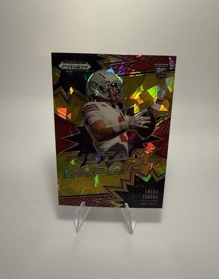 2025 Prizm Draft Picks - Emeka Egbuka Instant Impact Gold Cracked