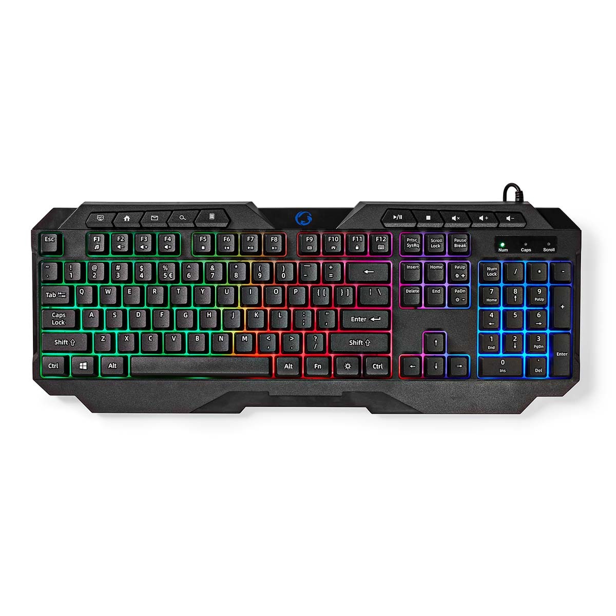 Clavier PC gamer pour jouer la nuit sans bruit avec éclairage LED - Silent Strike