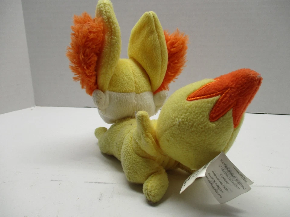Pokemon Fennekin Plush Toy - 9" Tomy 2017 Fox Yellow Orange Stuffed Animal - Image 4 of 4