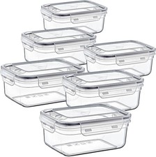 6er-Set Frischhaltedosen mit Clipverschluss 1,4L Vorratsdose Gefrierdose