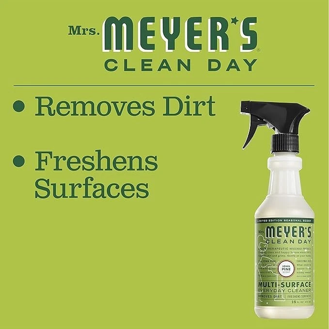 (Paquete de 3) Mrs Meyers Iowa Pine spray limpio de superficies múltiples 16 fl oz Foto 3 de 4