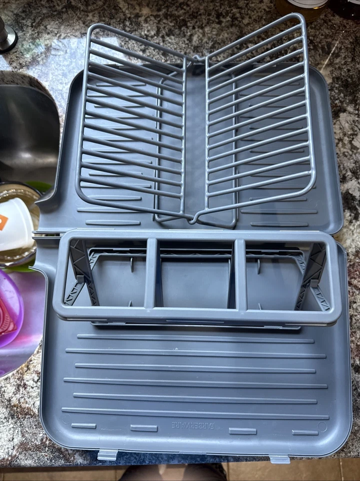 Farberware Plegable Compacto Plegable Viaje Camping Plato Secador Estante Foto 2 de 4