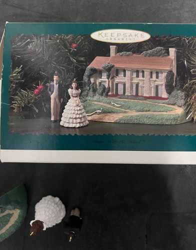 1996 Hallmark Gone With The Wind Keepsake Ornament 3 Pc. Set Vintage - Picture 3 of 5