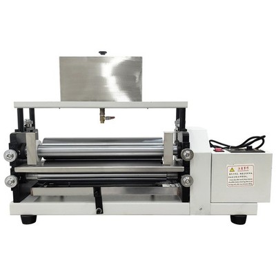 Automatic Dual-Sided Steel Roller Coating Machine 110V 15.35In White Glue Lamina