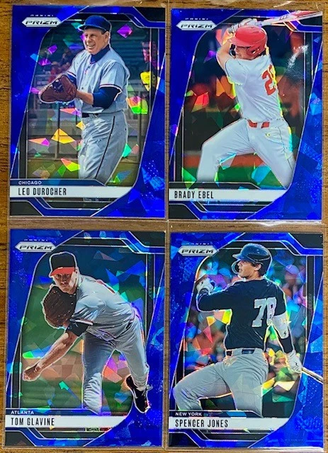 Lote (18) Panini Prizm Blue Cracked Ice 2025 - Novatos/Perspectivos/Salón de la Fama Foto 3 de 3