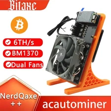 New NerdQaxe++  Rev 6.1 6T 100W BTC Miner 2.4G WiFi 16.5 J/TH Asic miner