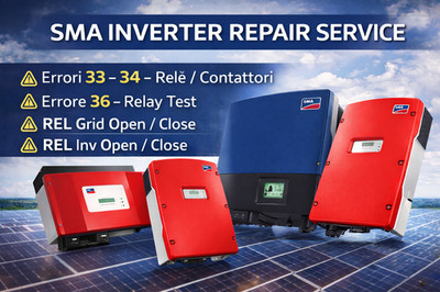 SMA Sunny Boy Mini Central Tripower Inverter Repair - Relay Errors and Others