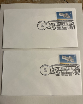 US Scott # 3783 37c Wright Brothers 1st powered flight  FDC Set 22 May 2003 USPS