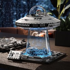 Weltraum UFO Raumschiff Bausteine, UFO Schiff Baustein Modell Raumschiff Kits