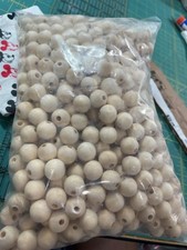 800 Natural Wood Beads 8mm Round Unfinished Wooden Beads DIY Crafts Garland Jewe