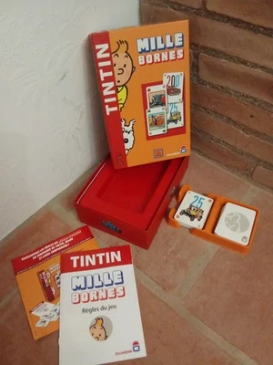 JEU DE MILLE BORNES-TINTIN-DUJARDIN-2011-COMPLET-BEL ETAT- - Photo 1/4