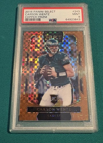 Carson Wentz [Copper Prizm] #243 2016 Panini Select card