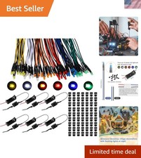 126 Pcs 12v LED Lights Kit, 60 Pre Wired LED Light Emitting Diodes 60 Plastic...