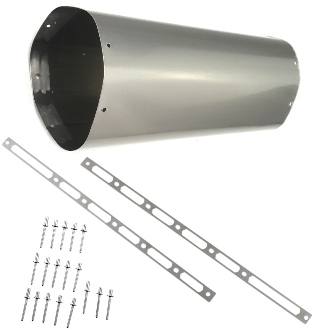 Akrapovic Hexagonal Titanium Muffler Sleeve Kit (P-RKS125RT35