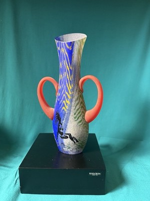 Kosta Boda Kjell Engman   signiertes Studioglas   Art Glass Schweden   ca. 23 cm