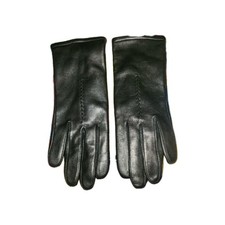 Vintage Fowne Leather Gloves Womens 7.5 Polyester Lined Winter Timeless Outdoors