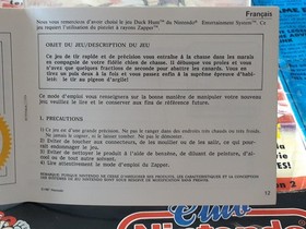 Notice De Jeu Original Duck Hunt Nintendo Nes