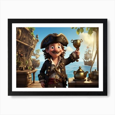 Fluch der Karibik 3 Kunstdruck gerahmtes Wandbild Poster Leinwanddruck Bild