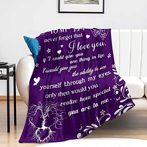 Wife Birthday Gifts Blanket Wedding Anniversary Throw Blankets to Wife Emotio... - Afbeelding 2 van 8