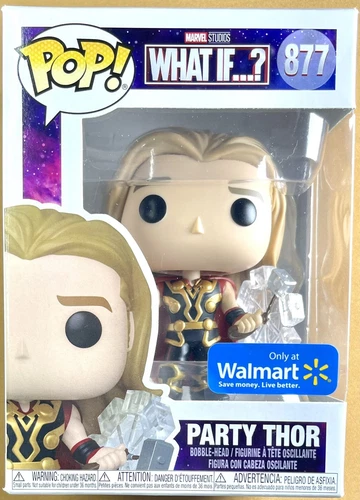 Nuevo 2021 PARTY THOR Funko Pop WHAT IF #877 Walmart exclusivo con protector pop