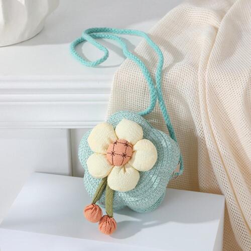 Women Straw Bag Summer Beach Crossbody Handbag Shoulder Baga0d6 B8J7 RFT - Imagen 18 de 31