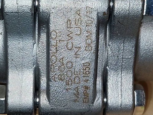 Apollo 1" Socket Weld Ball Valve 316 Stainless 86A-205-01 CF8M CF3M 1500CWP - Picture 3 of 4