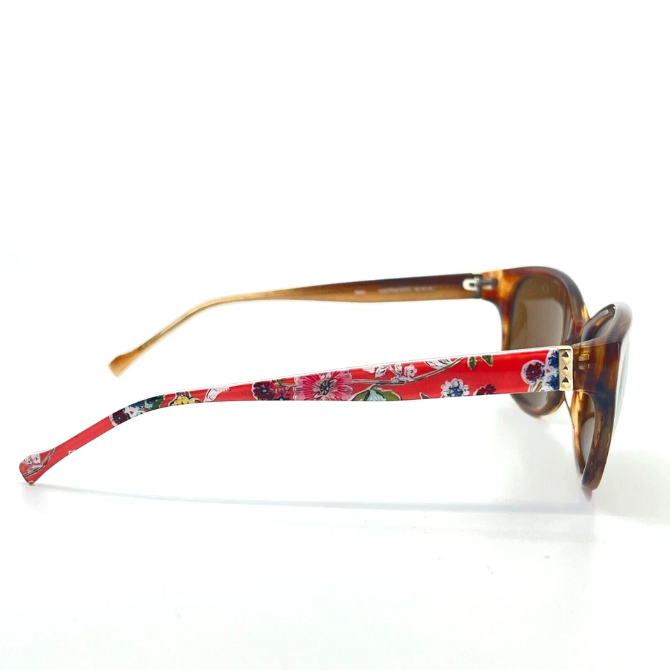 Vera Bradley Maria Coral Floral Sunglasses Multicolor Brown frames brown Lenses - Image 4 of 4