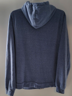 2*。様 fti Threads 4 thought Sustainable Apparel Blue Fleece Hooded Full Zip