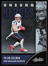 2020 Panini Absolute Unsung Heroes Julian Edelman #UH-JE New England Patriots