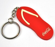 Coca-Cola Coke Schlüsselanhänger USA Key Chain Ring roter Badeschuh Sandale