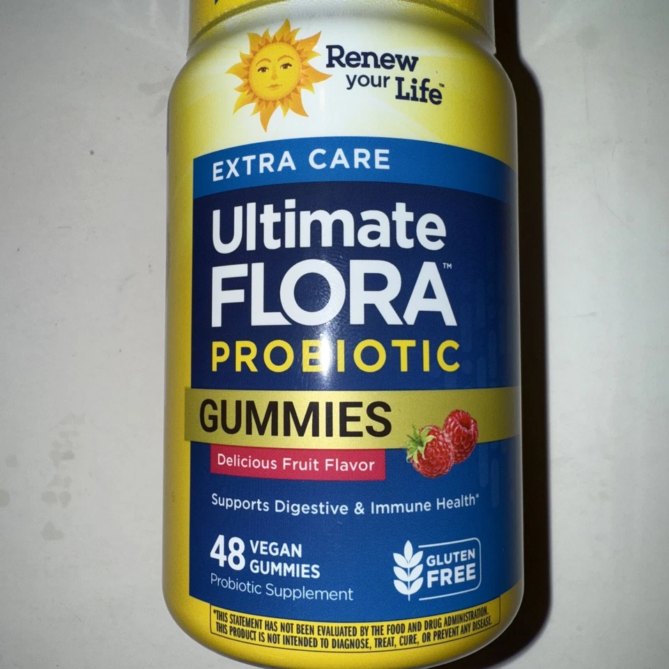 RENEW YOUR LIFE, EXTRA CARE ULTIMATE FLORA, PROBIÓTICO 48 HUMMIES CADUCIDAD 27/01 Foto 3 de 4