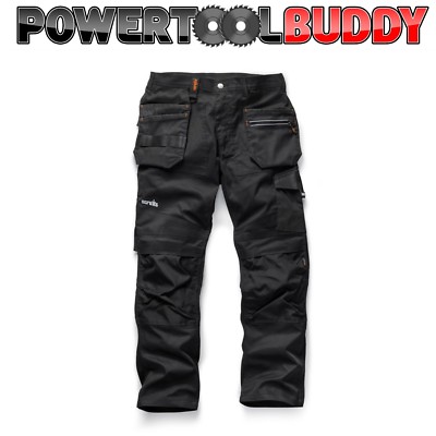Scruffs Trade Flex Work Trousers Black 